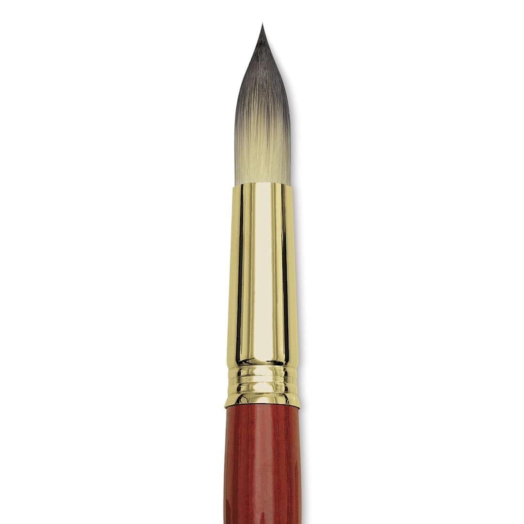 Open in modal - Blick Master Short Handle Synthetic Brush - Round, Size 20, close-up