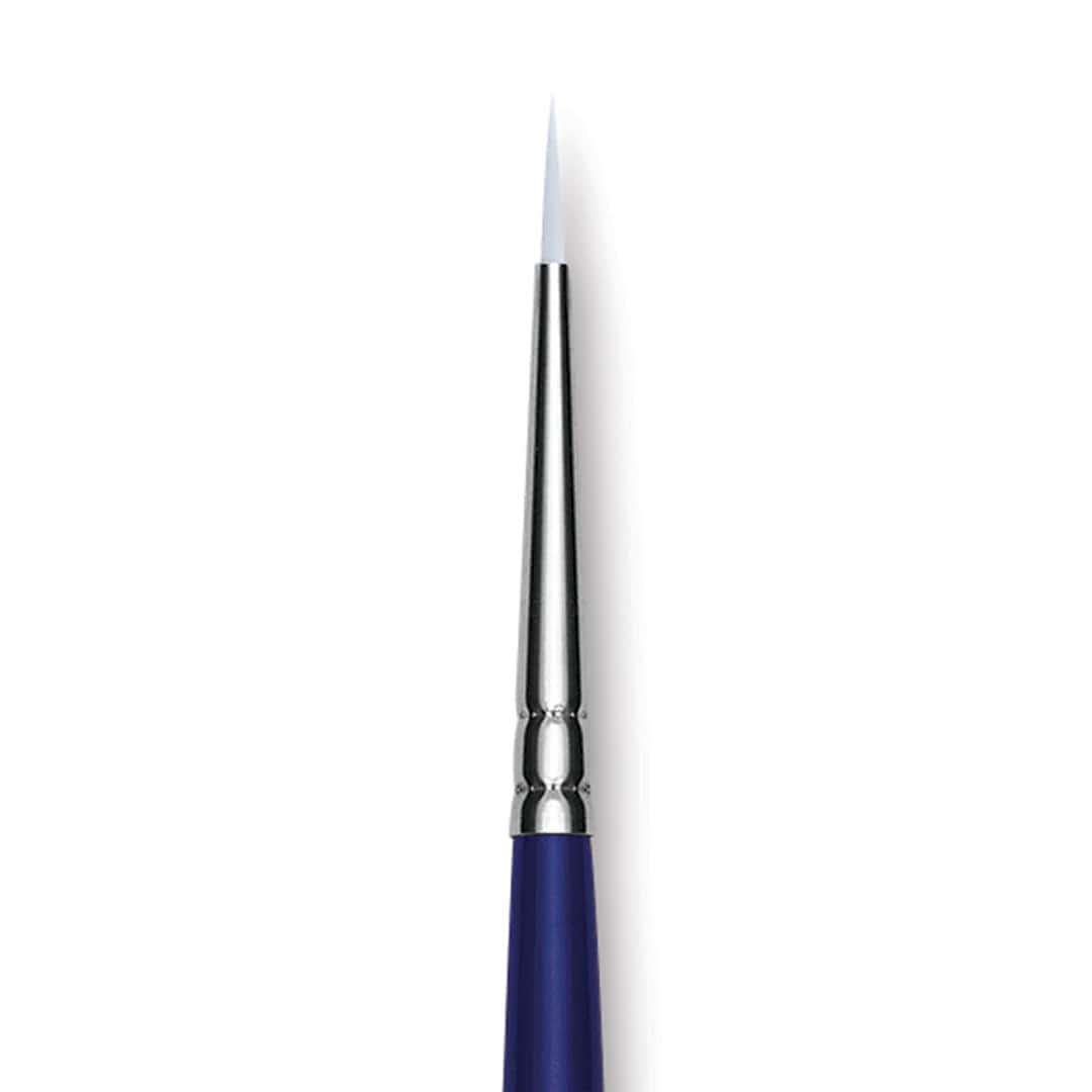 Open in modal - Blick Scholastic Short Handle Wonder White Brush - Round, Size 2/0 close up