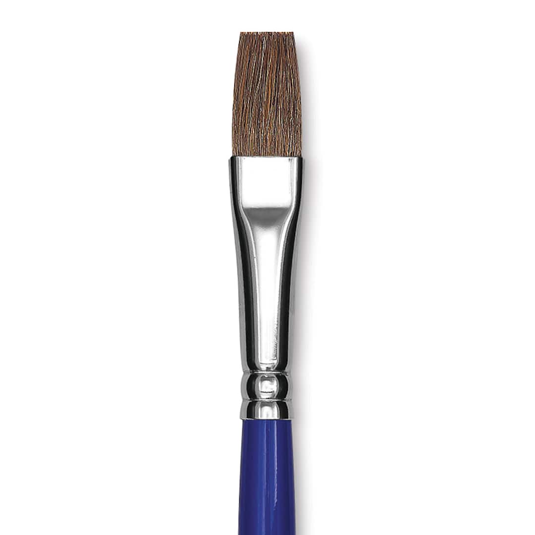 Open in modal - Blick Scholastic Pony Brush - Bright, Short Handle, Size 12 close up