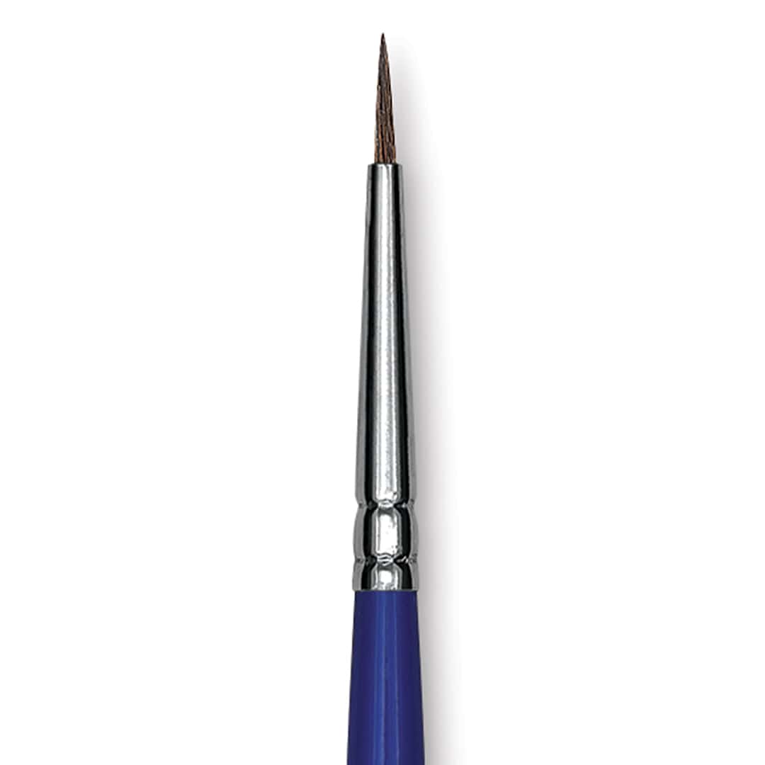 Open in modal - Blick Scholastic Ox Brush - Round, Short Handle, Size 0 close up