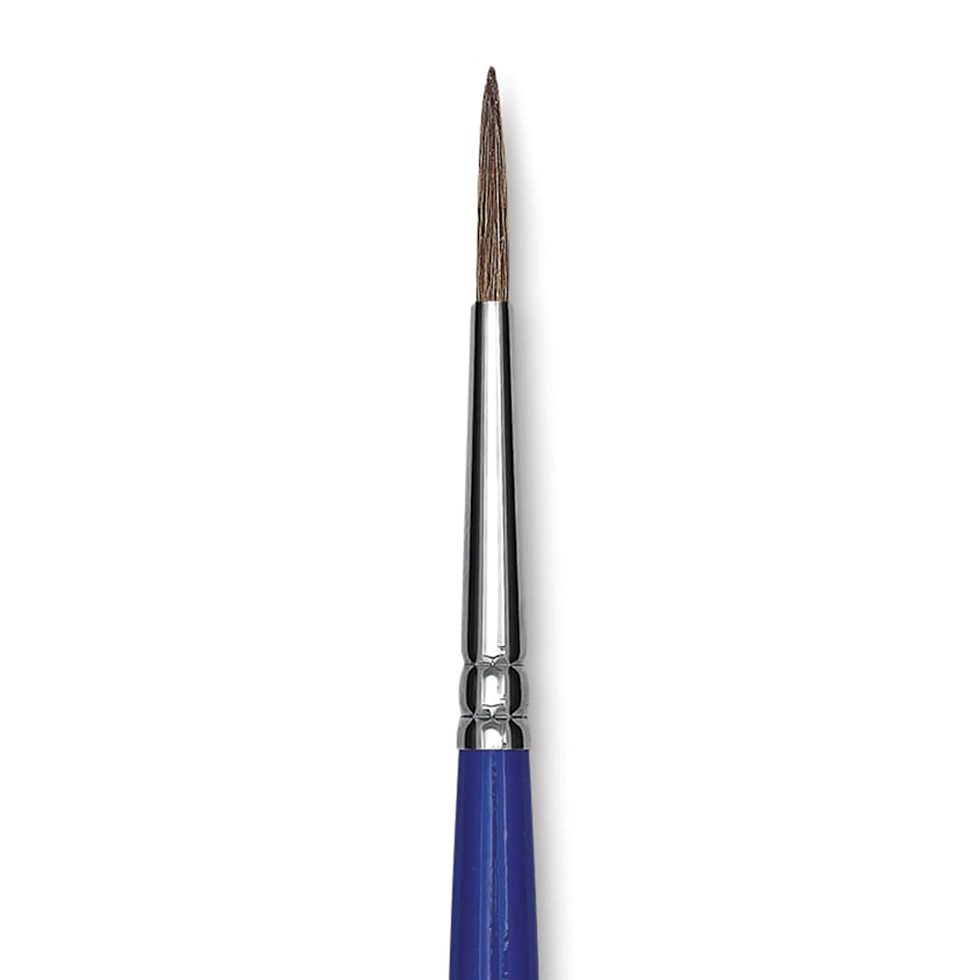 Open in modal - Blick Scholastic Ox Brush - Round, Short Handle, Size 4 close up