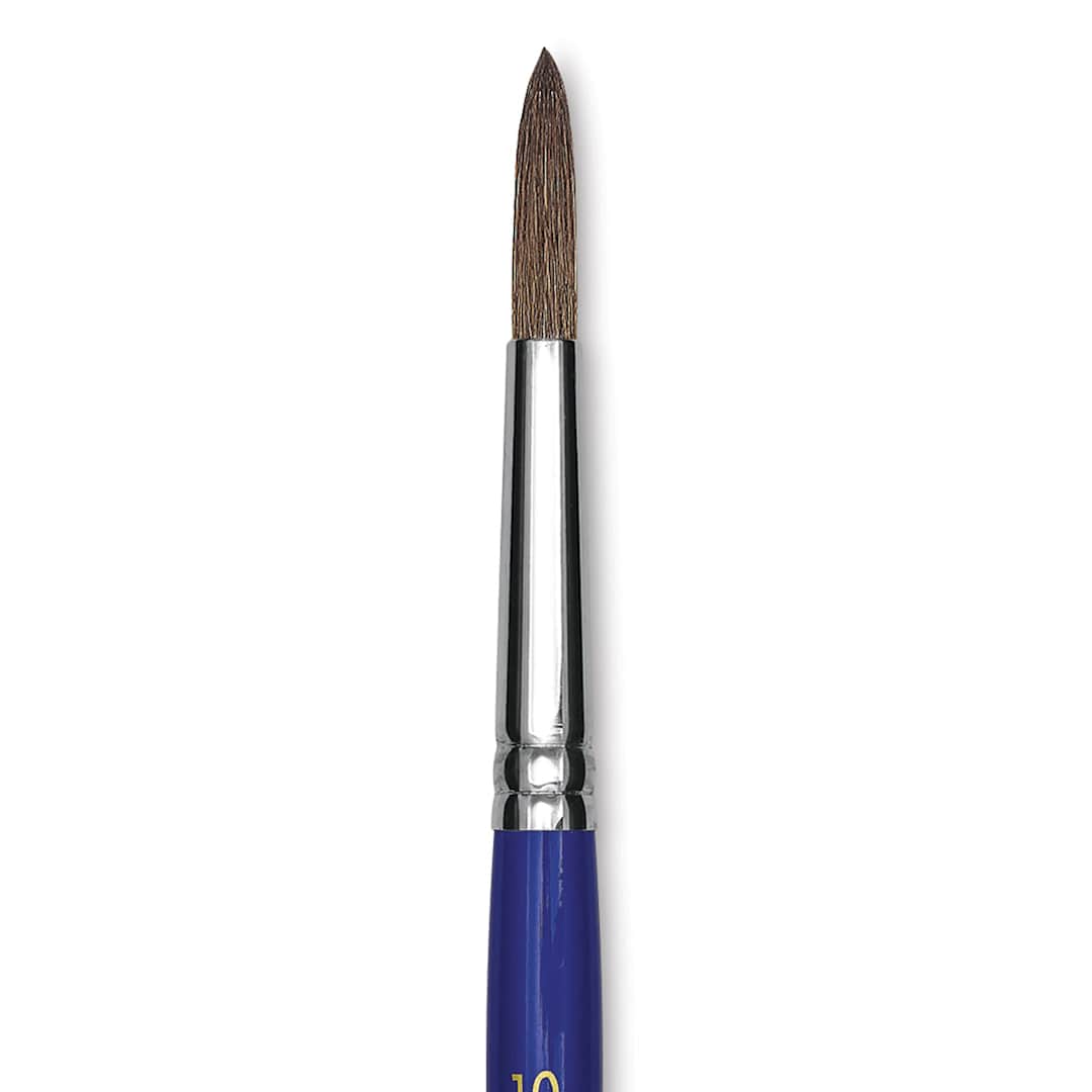Open in modal - Blick Scholastic Ox Brush - Round, Short Handle, Size 10 close up