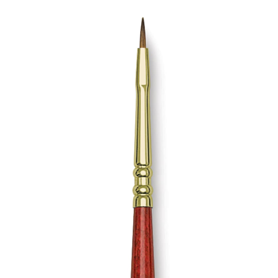 Open in modal - Blick Master Kolinsky Sable Brush - Bright, Long Handle, Size 0