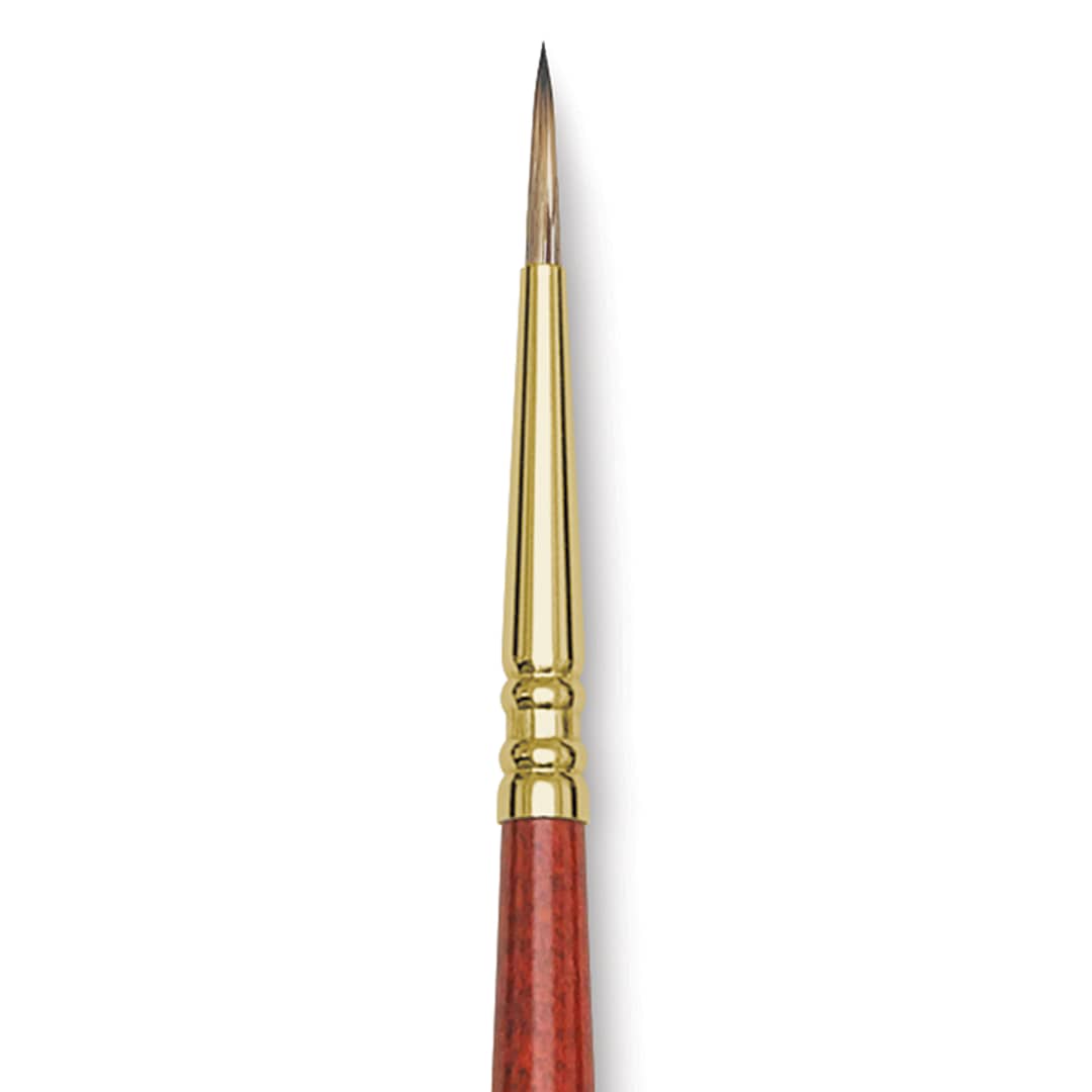 Open in modal - Blick Master Synthetic Brush - Round, Long Handle, Size 2, close-up