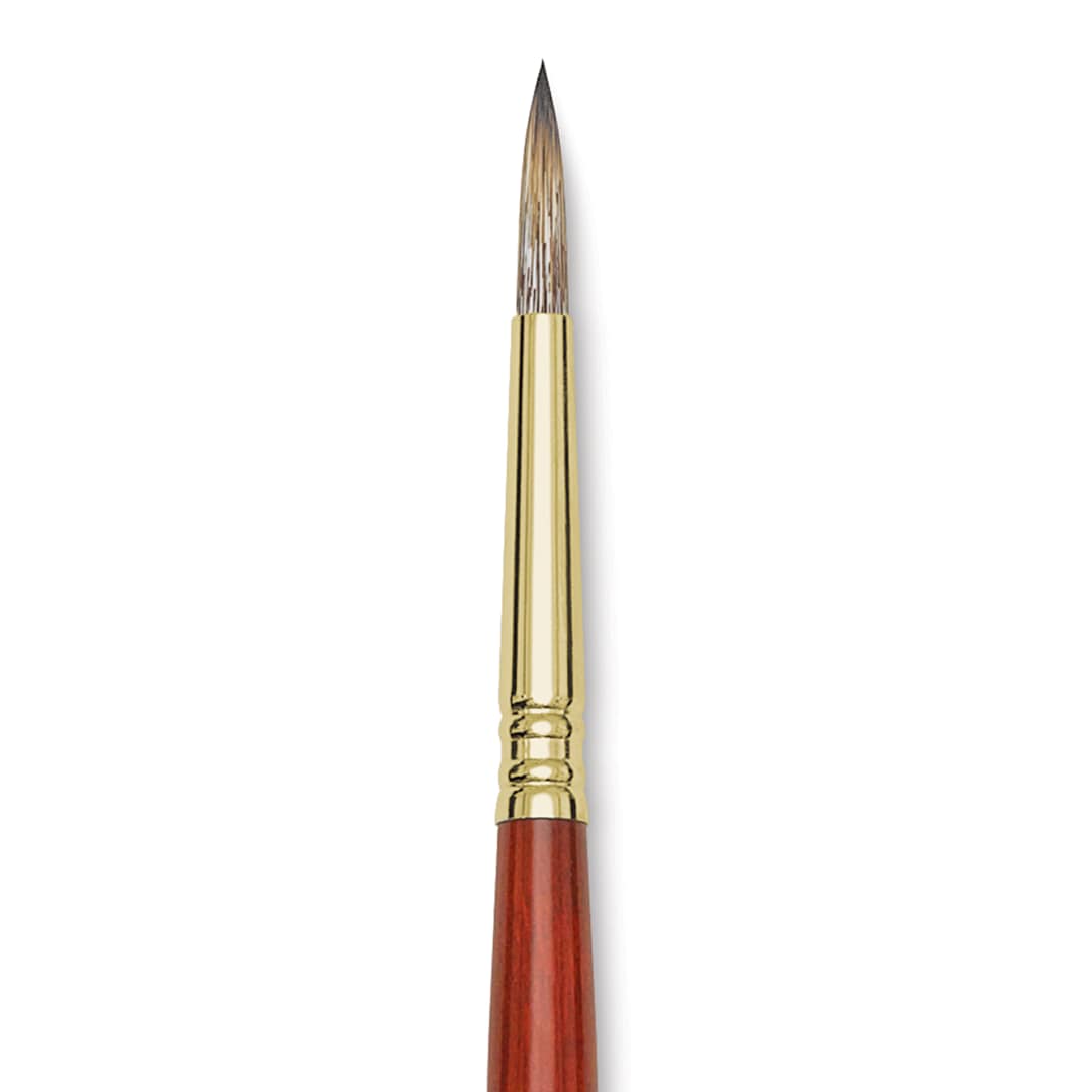 Open in modal - Blick Master Synthetic Brush - Round, Long Handle, Size 8, close-up