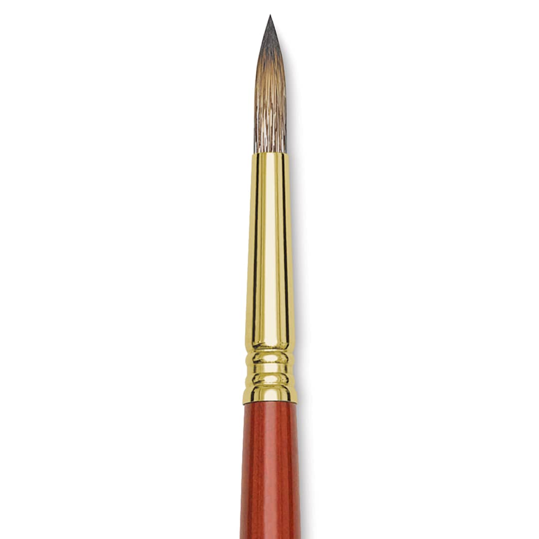 Open in modal - Blick Master Synthetic Brush - Round, Long Handle, Size 10, close-up
