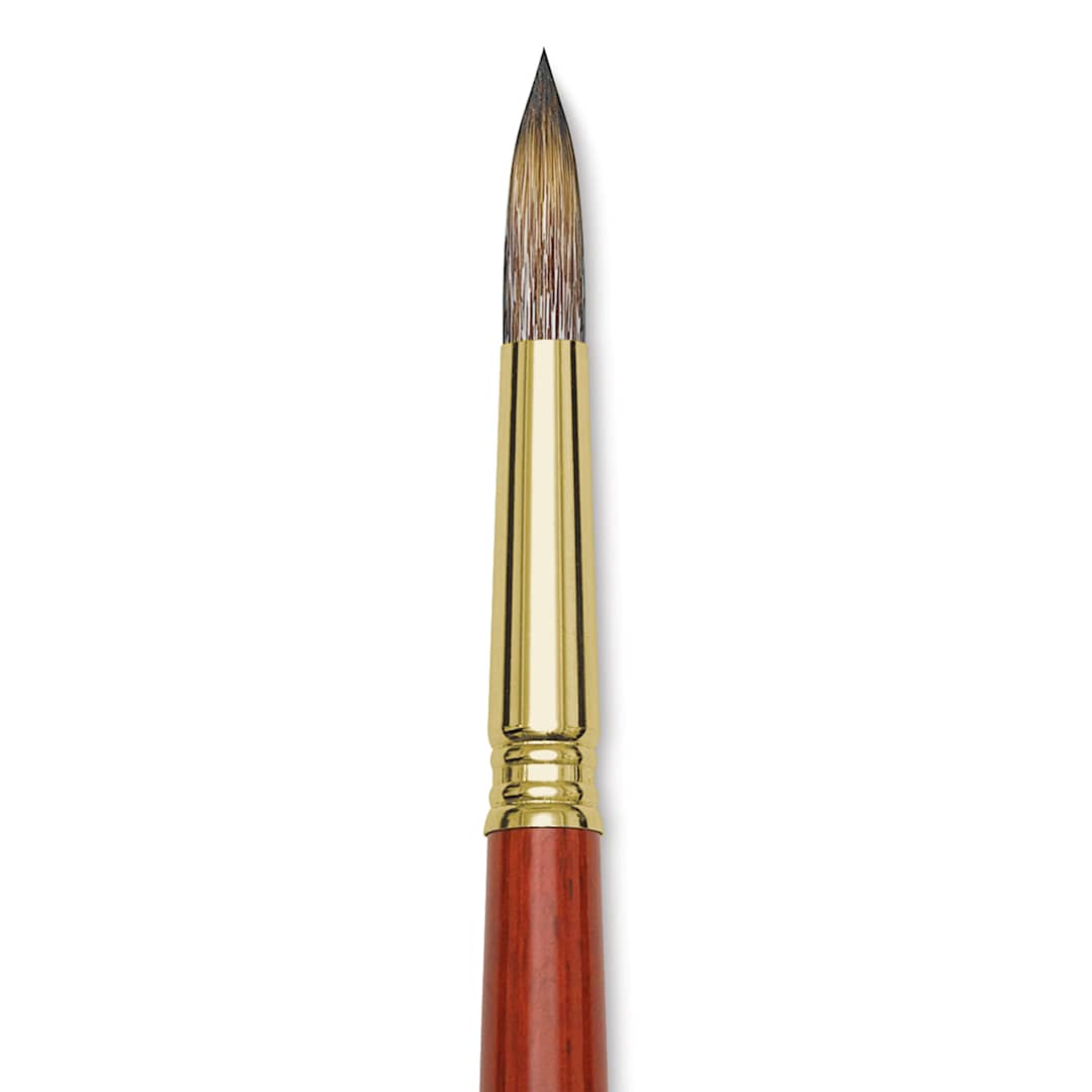 Open in modal - Blick Master Synthetic Brush - Round, Long Handle, Size 14, close-up