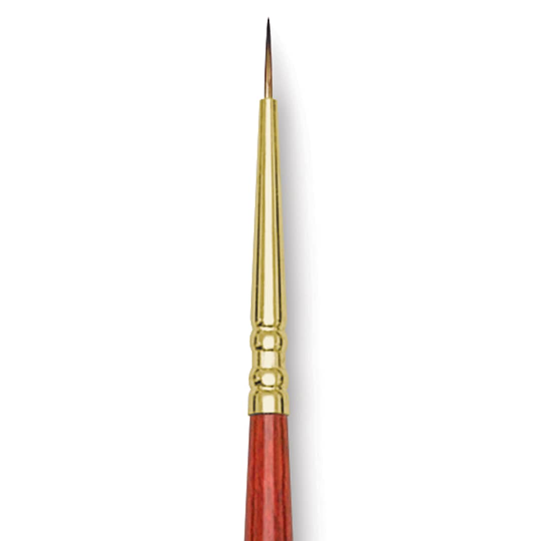 Open in modal - Blick Master Synthetic Brush - Round, Long Handle, Size 2/0, close-up