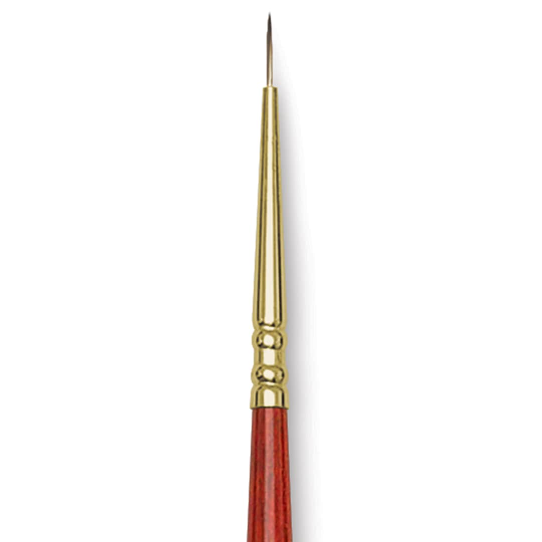 Open in modal - Blick Master Synthetic Brush - Round, Long Handle, Size 3/0, close-up