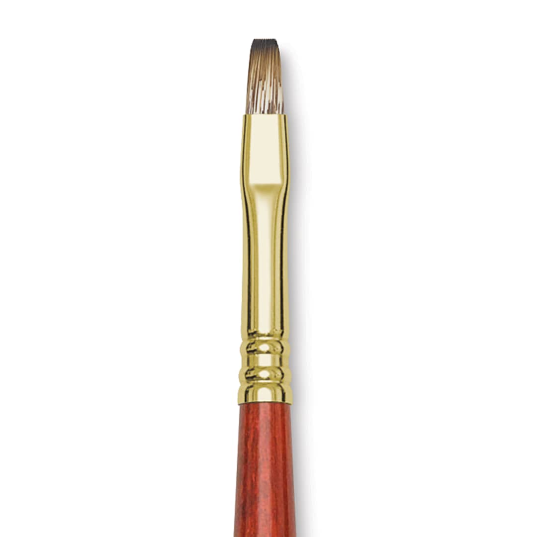 Open in modal - Blick Master Synthetic Brush - Bright, Long Handle, Size 6, close-up