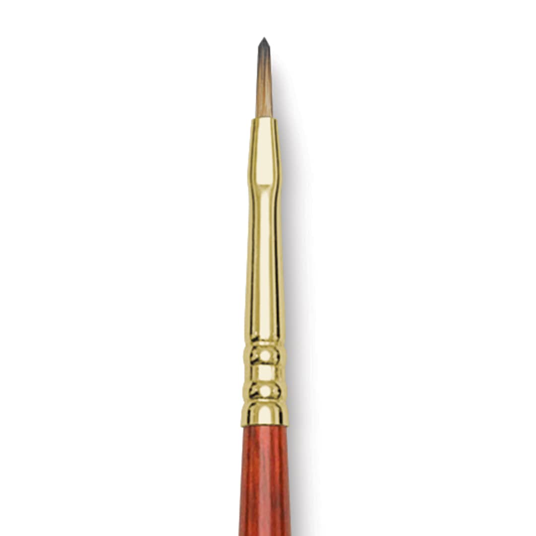 Open in modal - Blick Master Synthetic Brush - Filbert, Long Handle, Size 1, close-up