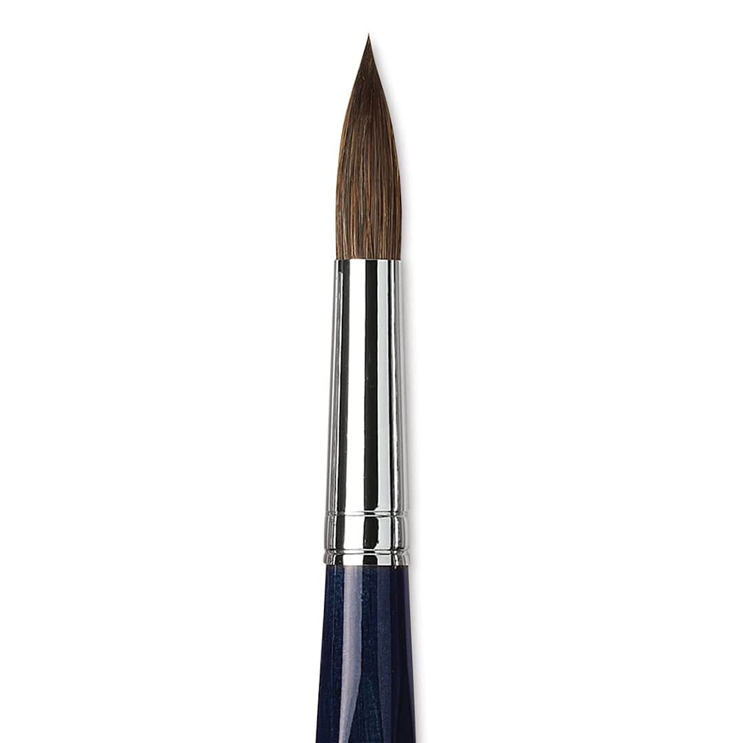 Open in modal - Da Vinci Cosmotop Sable Mix B Brush - Round, Short Handle, Size 18 close up
