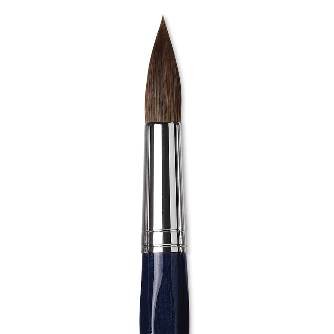 Open in modal - Da Vinci Cosmotop Sable Mix B Brush - Round, Short Handle, Size 26 close up