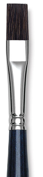 Open in modal - Cosmotop Sable Mix B Brushes - Closeup of Flat Wash Brush