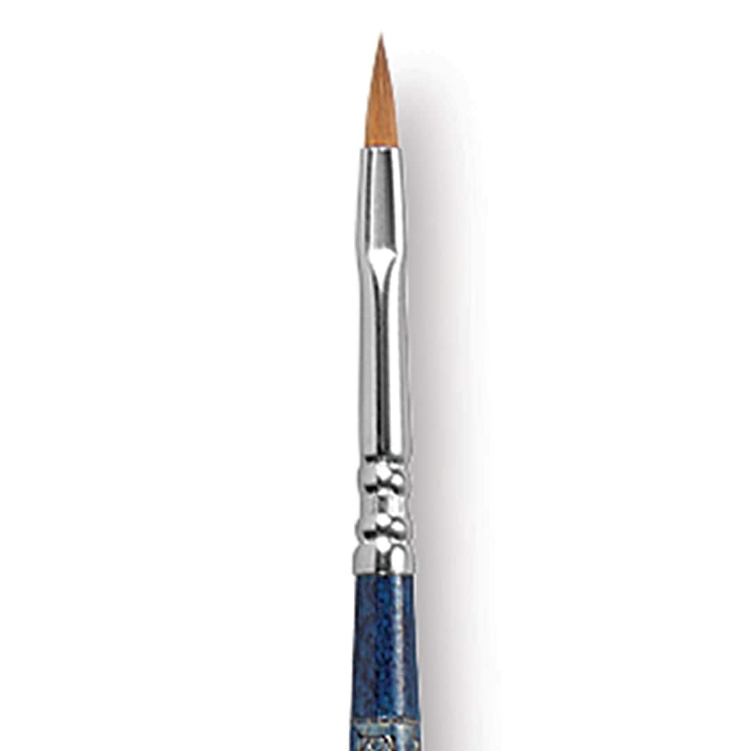 Open in modal - Escoda Optimo Kolinsky Sable Brush - Filbert, Long Handle, Size 2 close up