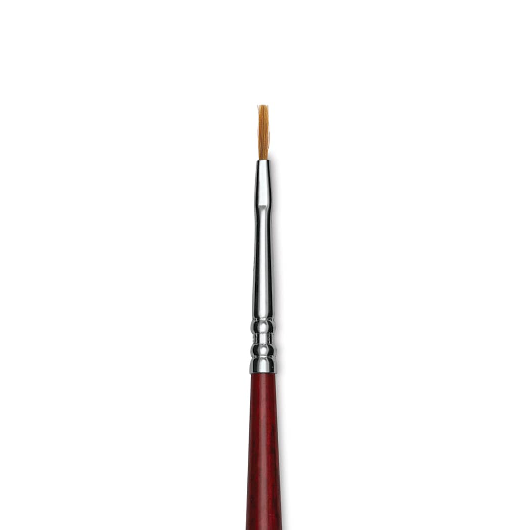 Open in modal - Escoda Bravo Light Ox Hair Brush - Bright, Long Handle, Size 0 close up