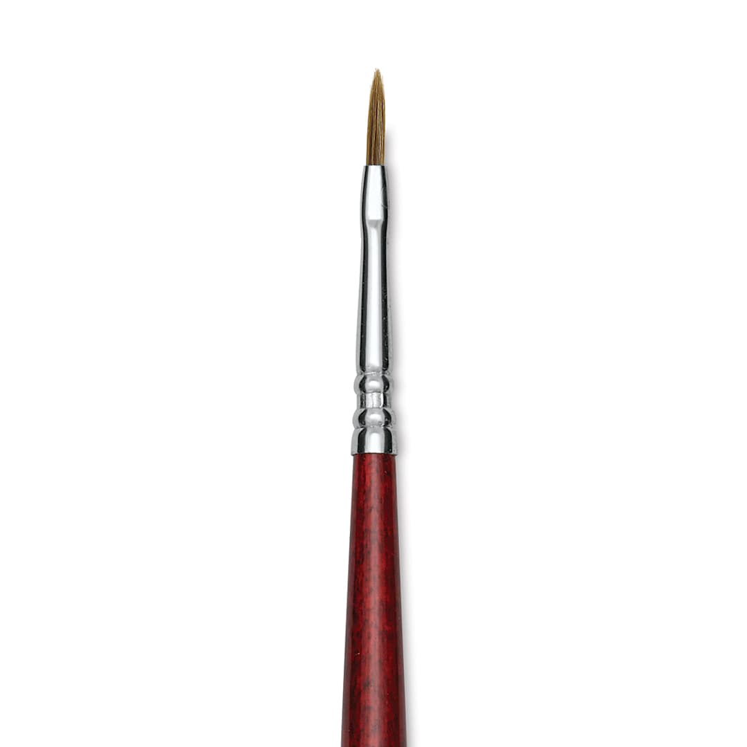 Open in modal - Escoda Bravo Light Ox Hair Brush - Long Filbert, Long Handle, Size 1 close up
