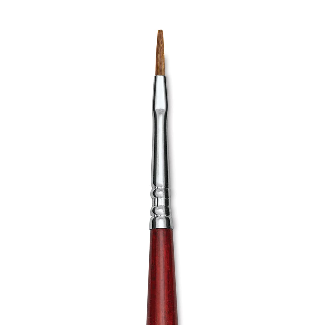 Open in modal - Escoda Bravo Light Ox Hair Brush - Flat, Long Handle, Size 1 close up