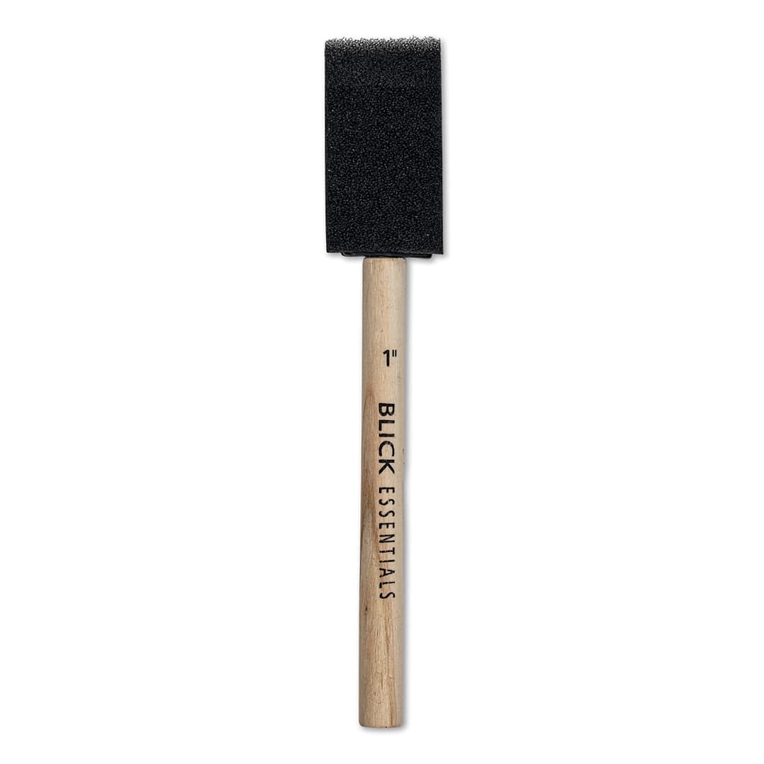 Open in modal - Blick Essentials Value Foam Brush - 1" - upright