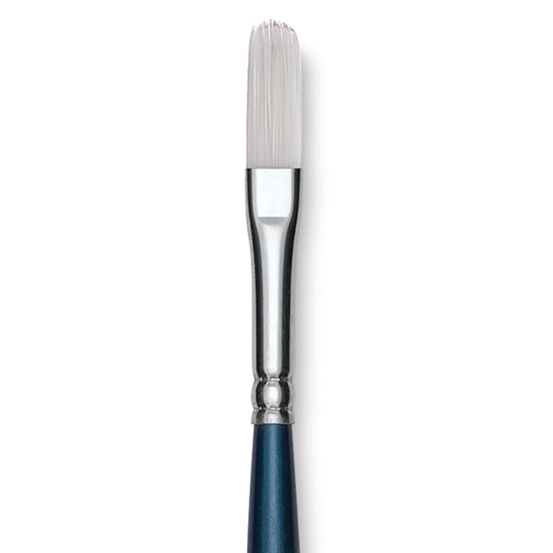 Open in modal - Grumbacher Academy Watercolor Brush - Oval Wash, Short Handle, Size 1/4" close up