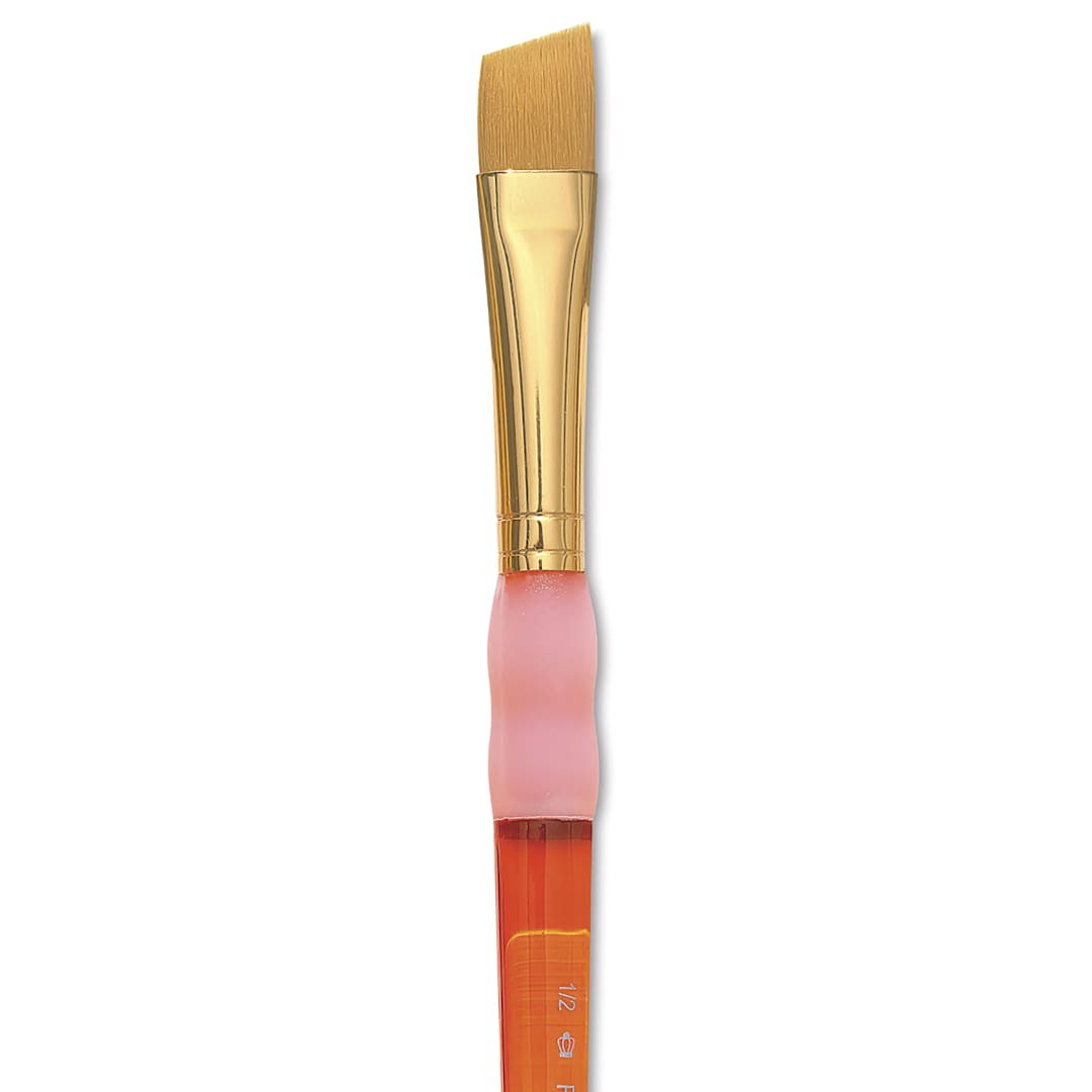 Open in modal - Royal & Langnickel Big Kids' Choice Lil' Grippers Brush - Series BK65 Angular, Size 1/2", Short Handle