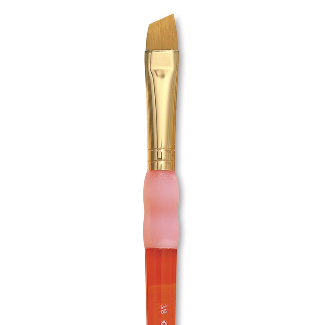 Open in modal - Royal & Langnickel Big Kids' Choice Lil' Grippers Brush - Series BK65 Angular, Size 3/8", close-up