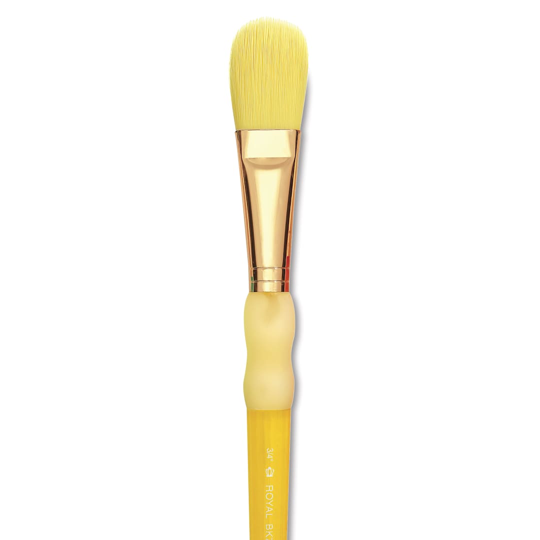 Open in modal - Royal & Langnickel Big Kids' Choice Lil' Grippers Brush - Series BK66 Filbert, Size 3/4", Short Handle
