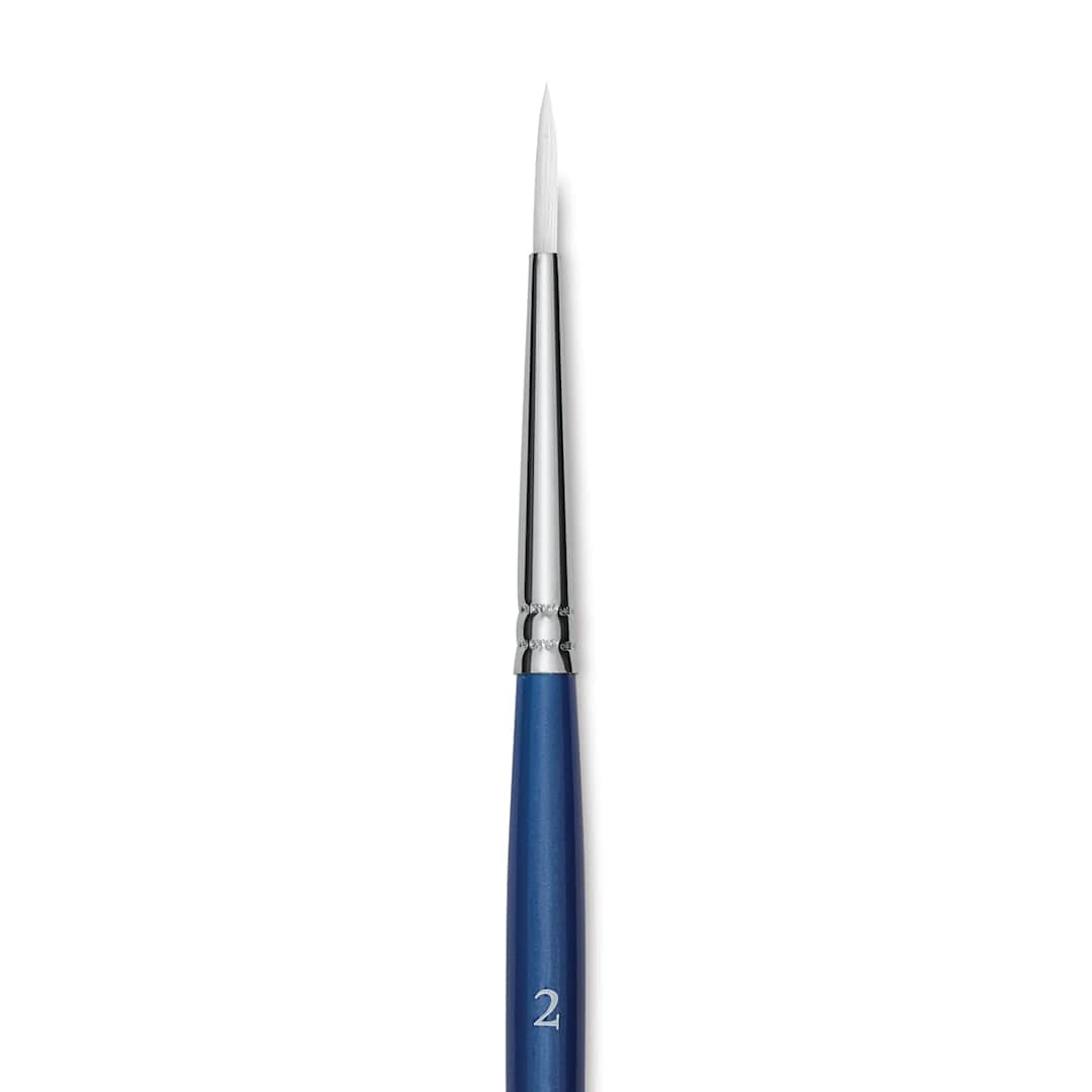 Open in modal - Princeton Summit Series 6850 Round Brush - Size 2, Short Handle, Synthetic close up