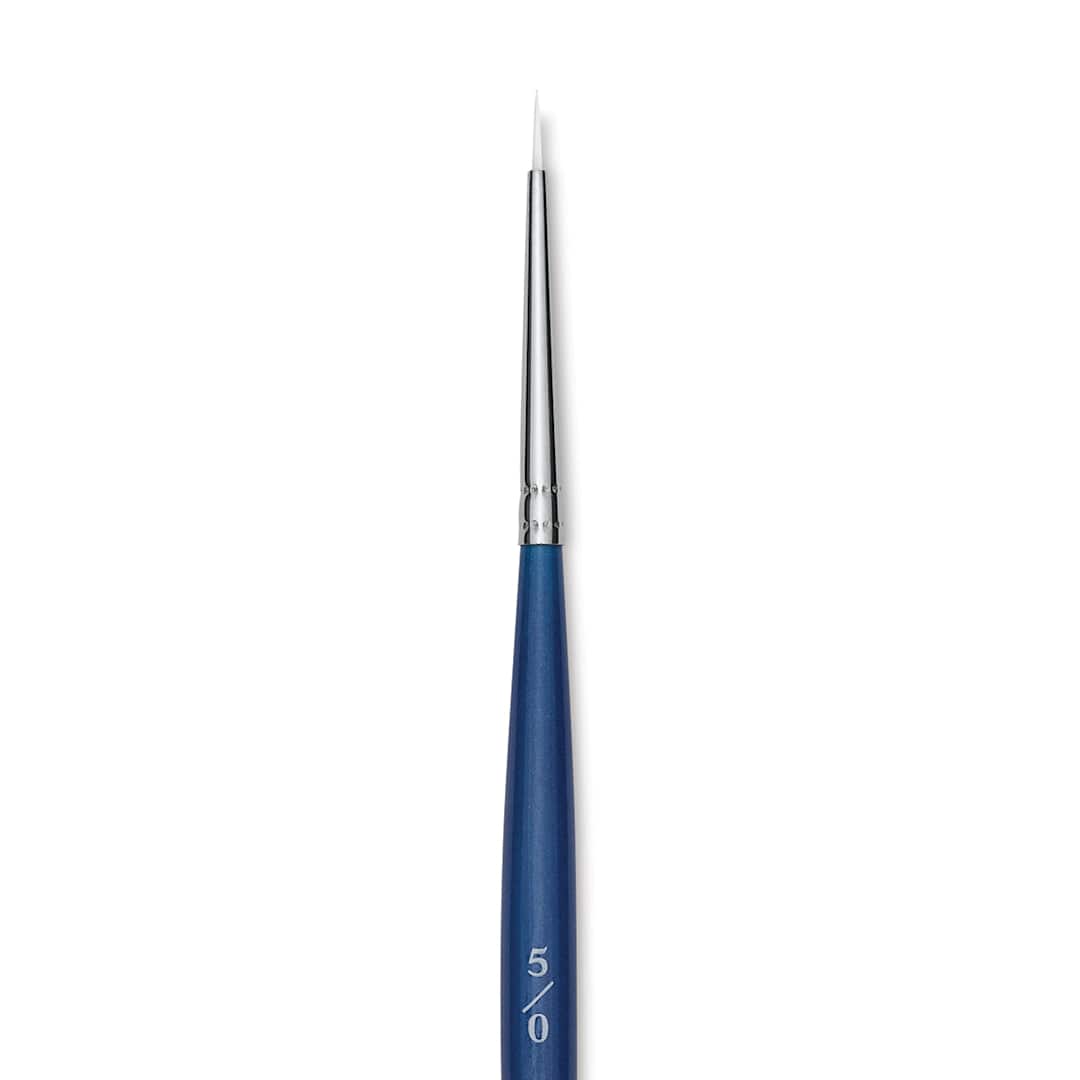 Open in modal - Princeton Summit Series 6850 Round Brush - Size 5/0, Short Handle, Synthetic close up