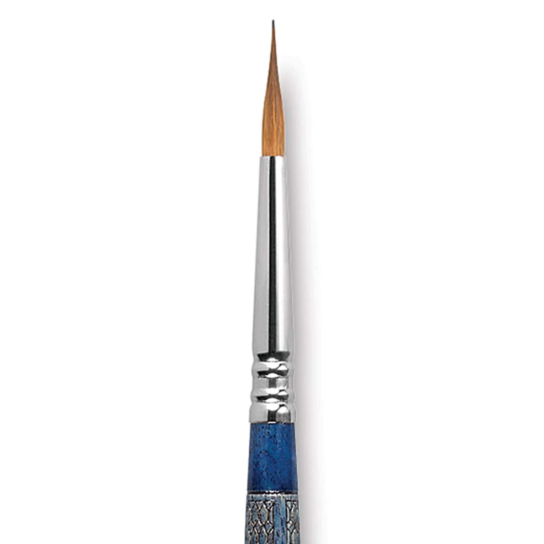 Open in modal - Escoda Optimo Kolinsky Sable Brush - Reservoir Liner, Short Handle, Size 4 close up