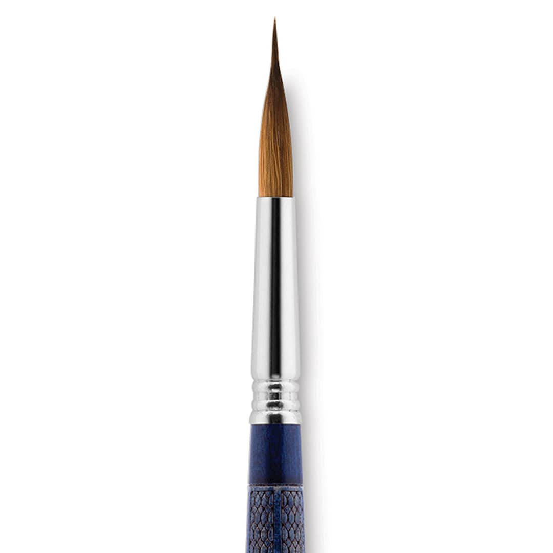 Open in modal - Escoda Optimo Kolinsky Sable Brush - Reservoir Liner, Short Handle, Size 10 close up