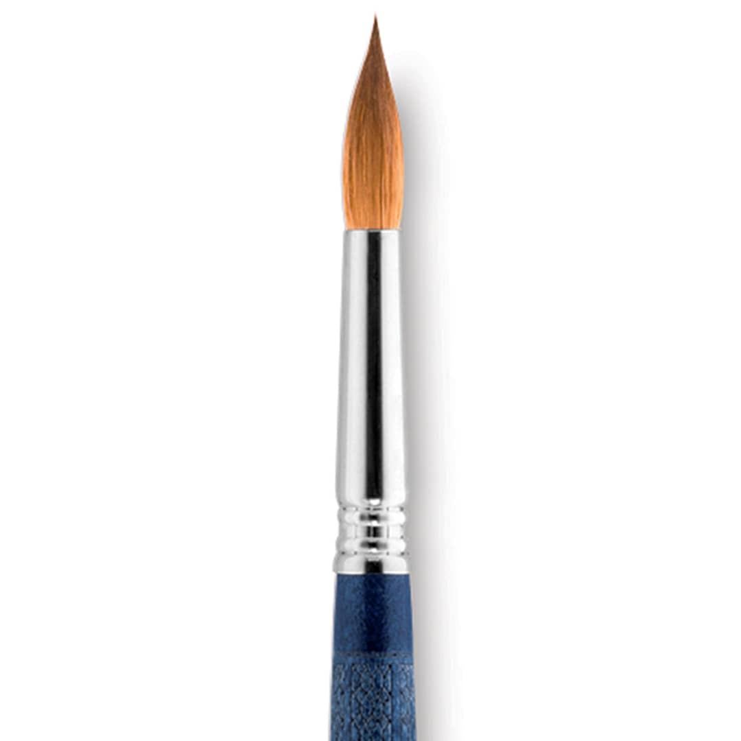 Open in modal - Escoda Optimo Kolinsky Sable Brush - Reservoir Liner, Short Handle, Size 12 close up