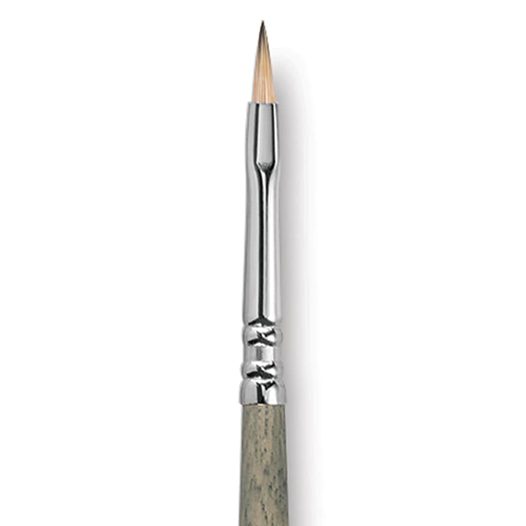 Open in modal - Escoda Tadami Synthetic Mongoose Brush - Filbert, Short Handle, Size 2 close up