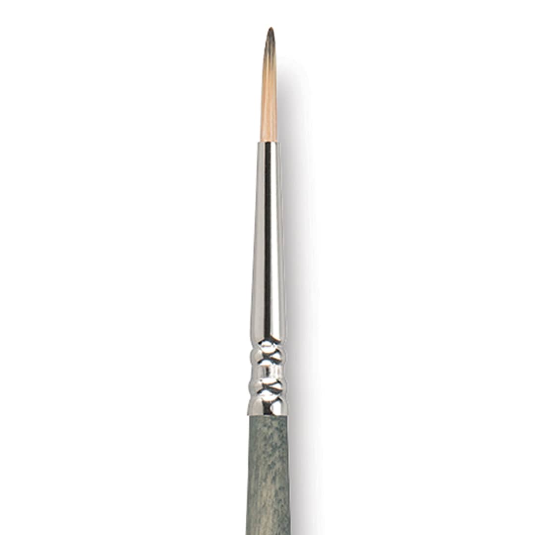 Open in modal - Escoda Tadami Synthetic Mongoose Brush - Round, Short Handle, Size 2 close up