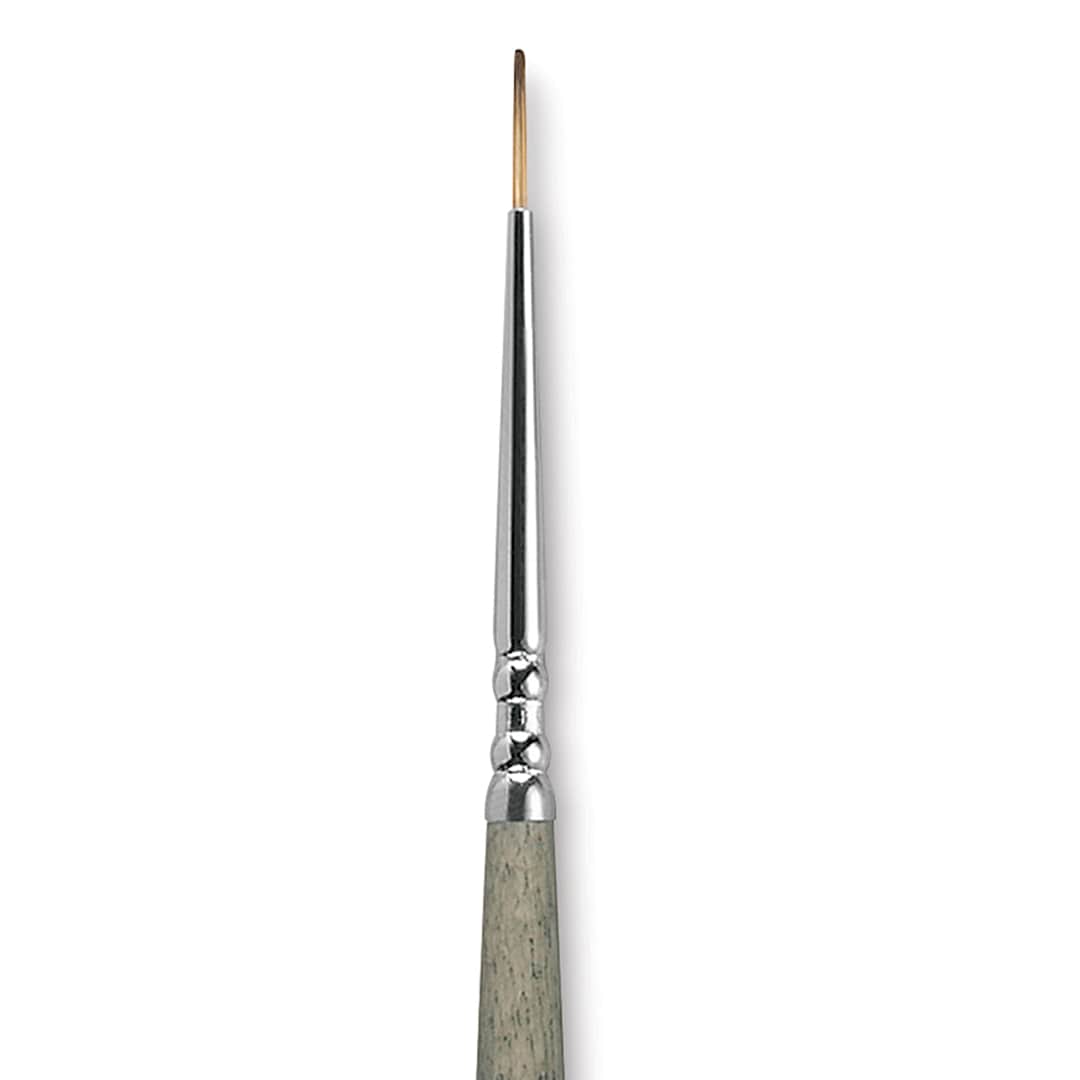 Open in modal - Escoda Tadami Synthetic Mongoose Brush - Round, Short Handle, Size 2/0 close up