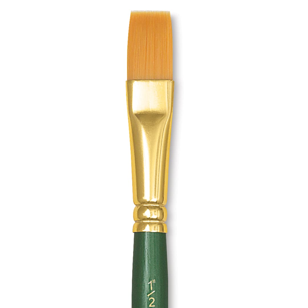 Open in modal - Princeton Good Synthetic Golden Taklon Brush - Stroke, Short Handle, Size 1/2"