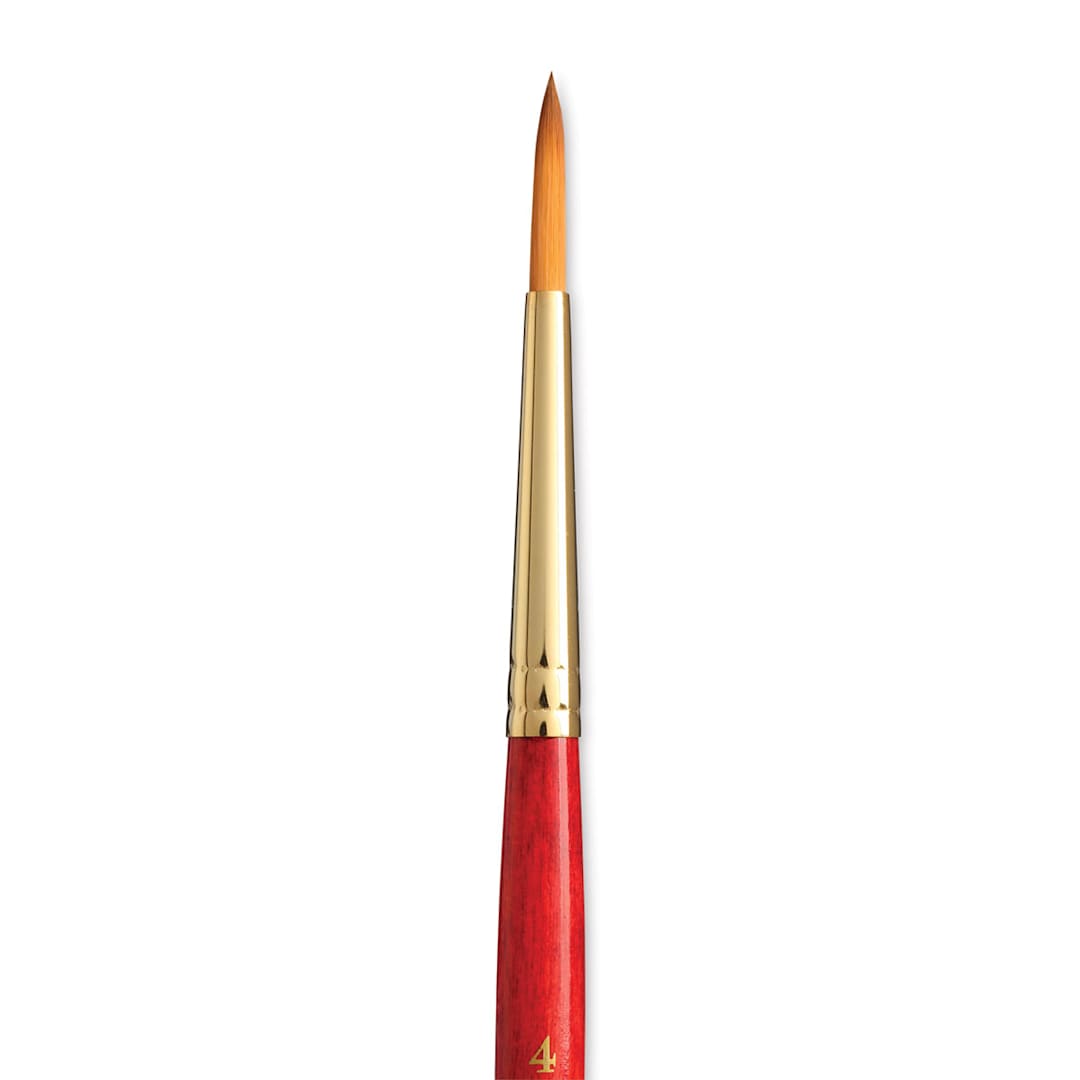 Open in modal - Princeton Heritage Sable Brush - Round, Short Handle, Size 4 close up