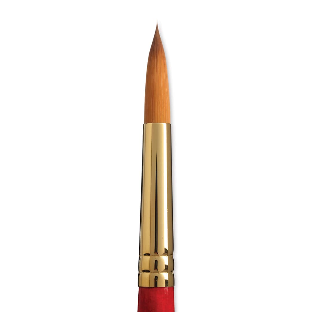 Open in modal - Princeton Heritage Sable Brush - Round, Short Handle, Size 12 close up