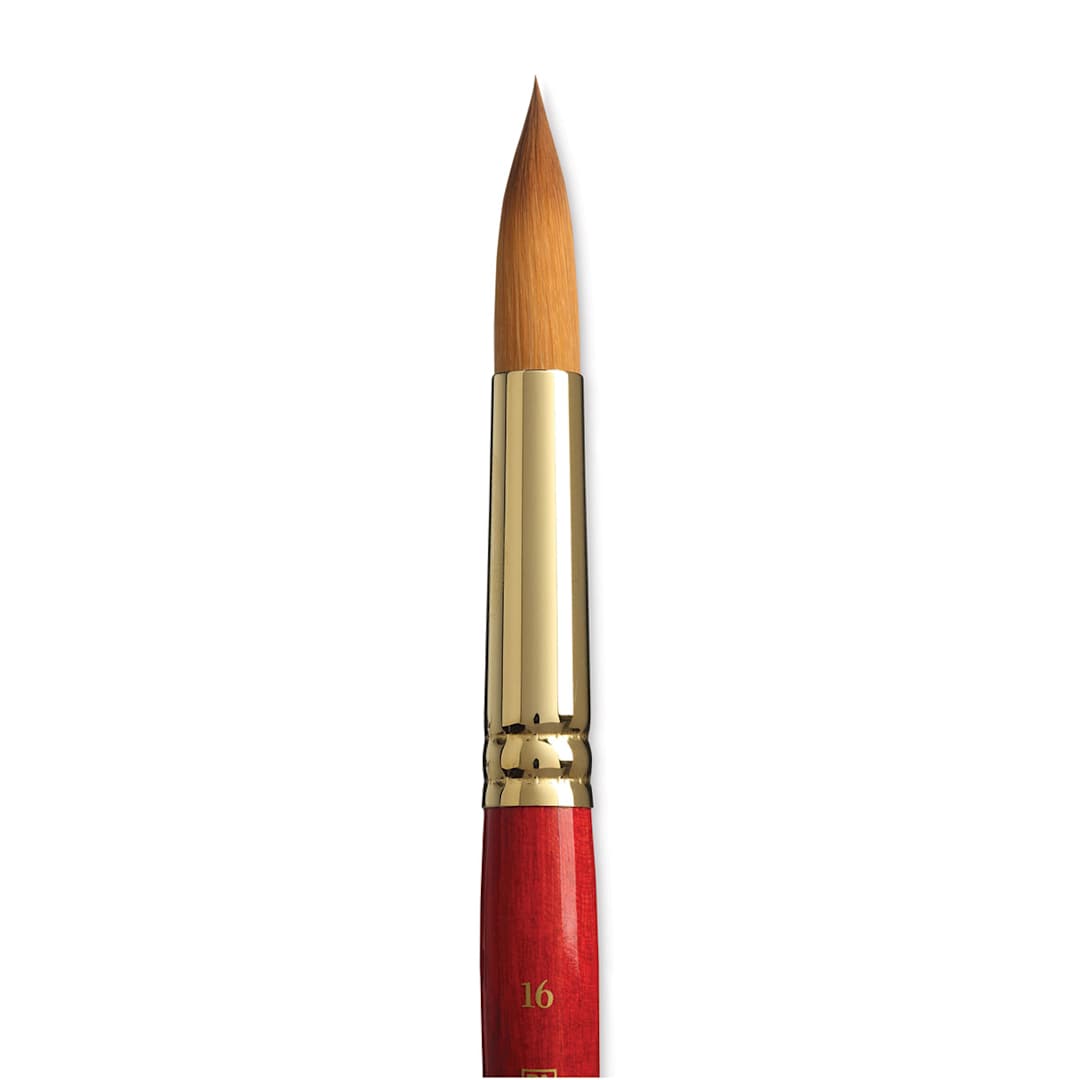 Open in modal - Princeton Heritage Sable Brush - Round, Short Handle, Size 16 close up