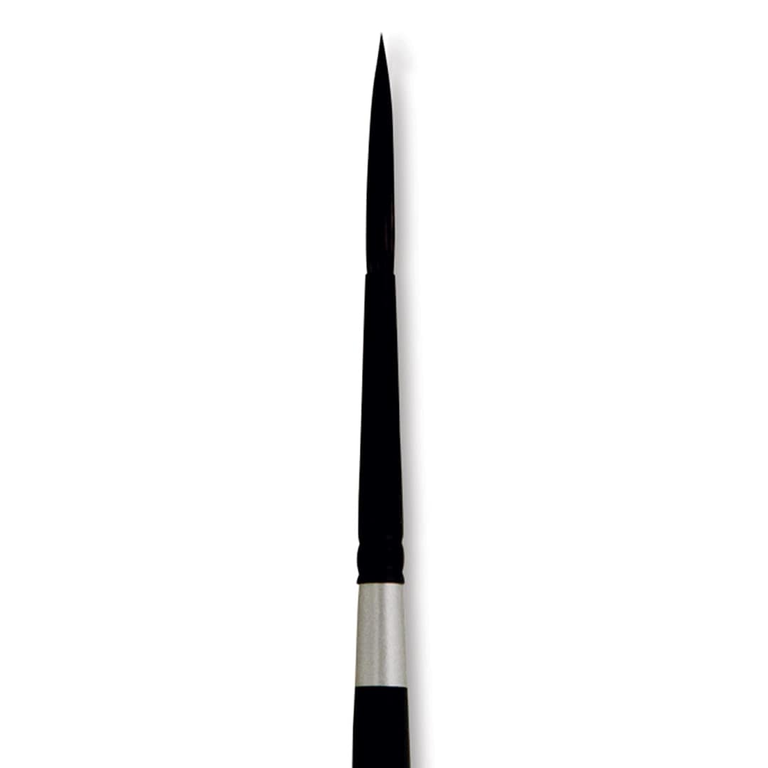 Open in modal - Silver Brush Black Velvet Brush - Script, Size 6 close up
