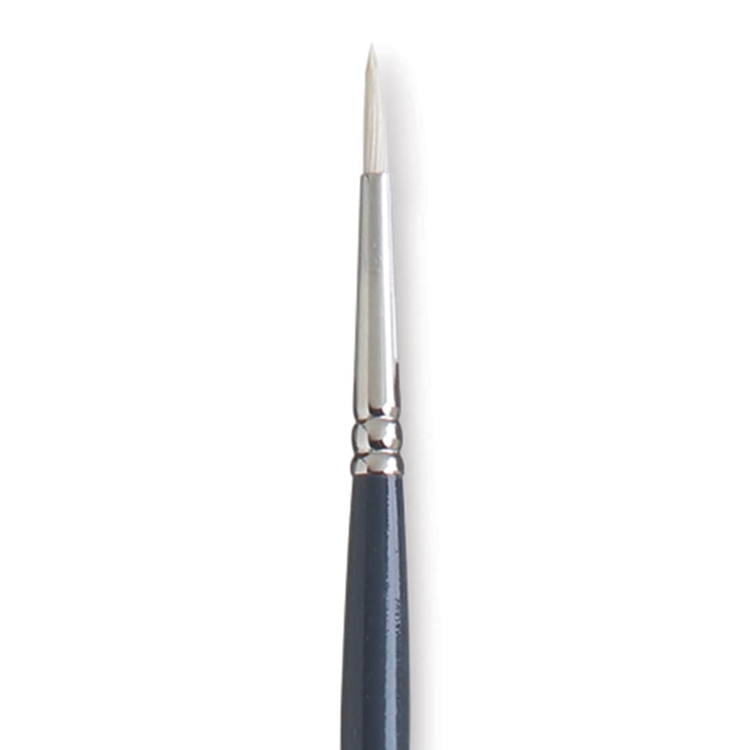 Open in modal - Princeton Snap! Natural Bristle Brush - Round, Long Handle, Size 2