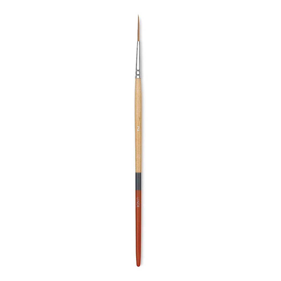 Open in modal - Princeton Snap! Golden Taklon Brush - Liner, Short Handle, Size 2