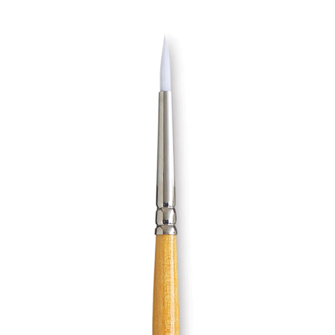 Open in modal - Princeton Snap! White Taklon Brush - Round, Short Handle, Size 2