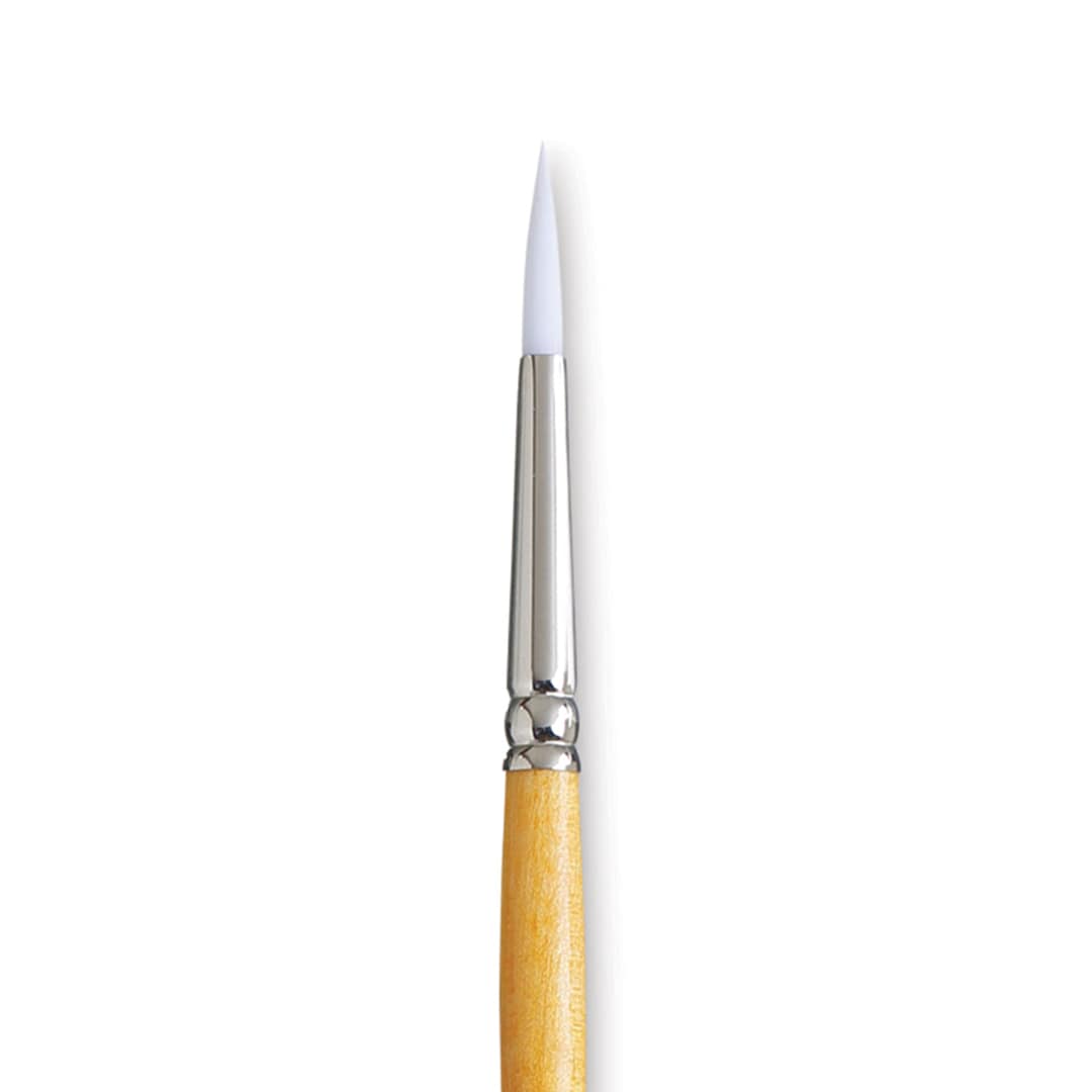 Open in modal - Princeton Snap! White Taklon Brush - Round, Short Handle, Size 4
