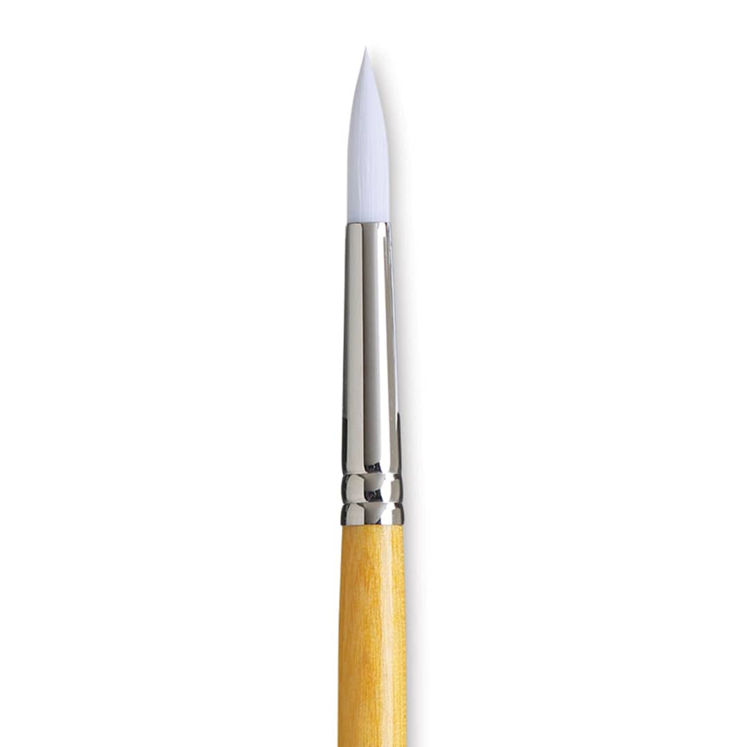 Open in modal - Princeton Snap! White Taklon Brush - Round, Short Handle, Size 10