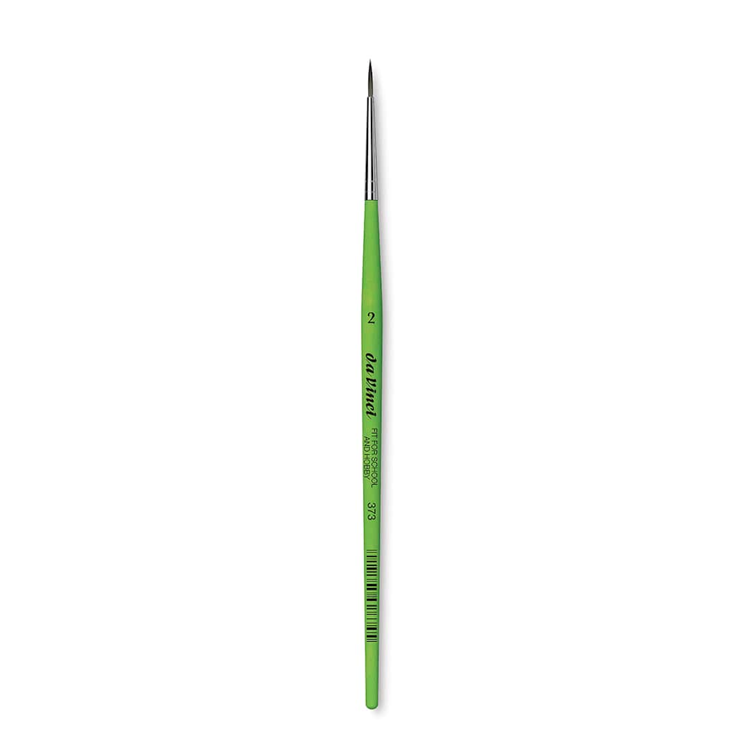 Open in modal - Da Vinci Fit For School & Hobby Brush - Round, Size 2, Short Handle