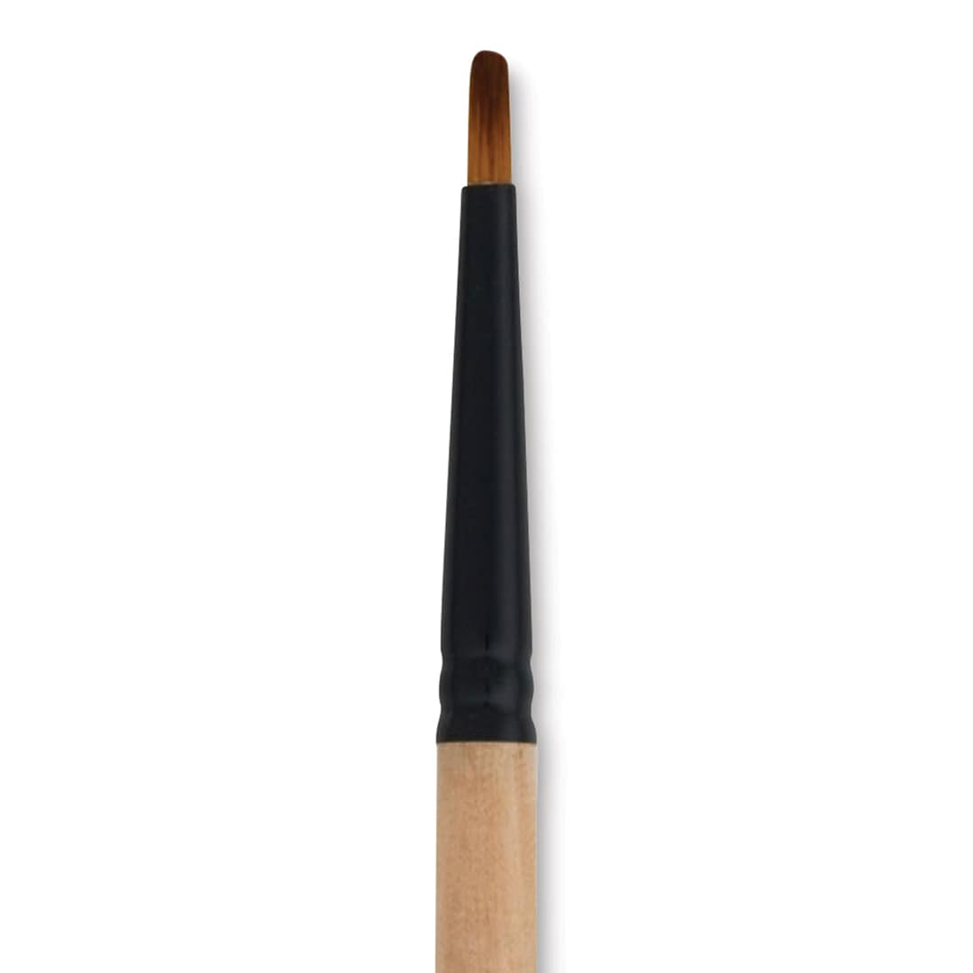 Open in modal - Dynasty Black Gold Brush - Deerfoot, Short Handle, Size 1/8"