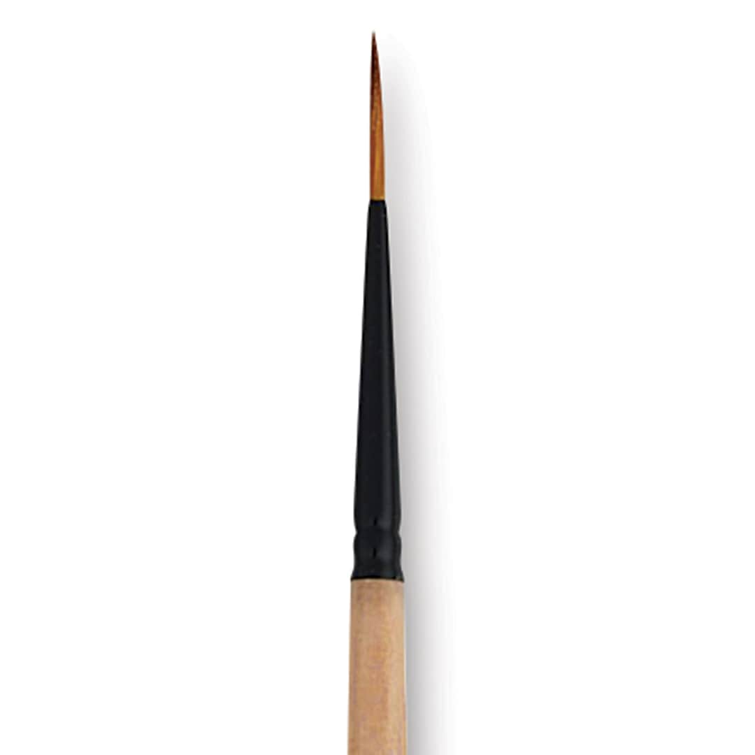 Open in modal - Dynasty Black Gold Brush - Liner, Short Handle, Size 0 close up
