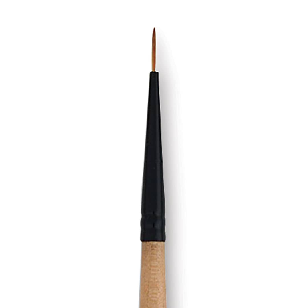 Open in modal - Dynasty Black Gold Brush - Liner, Short Handle, Size 10/0 close up