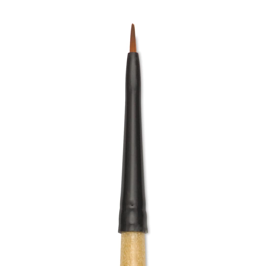 Open in modal - Dynasty Black Gold Brush - Mini Filbert, close-up